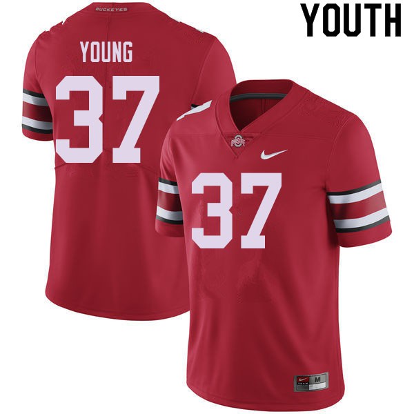 Ohio State Buckeyes #37 Craig Young Youth College Jersey Red OSU28205